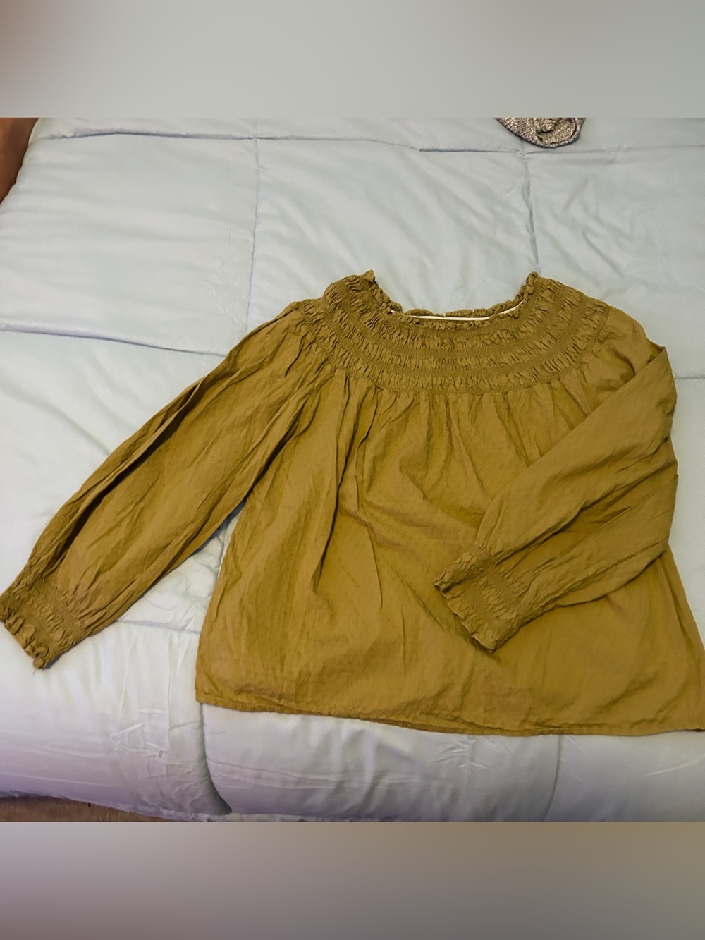 Universal Thread Smock Stretch Neck Barrel Sleeves Boxy Women’s Medium Olive